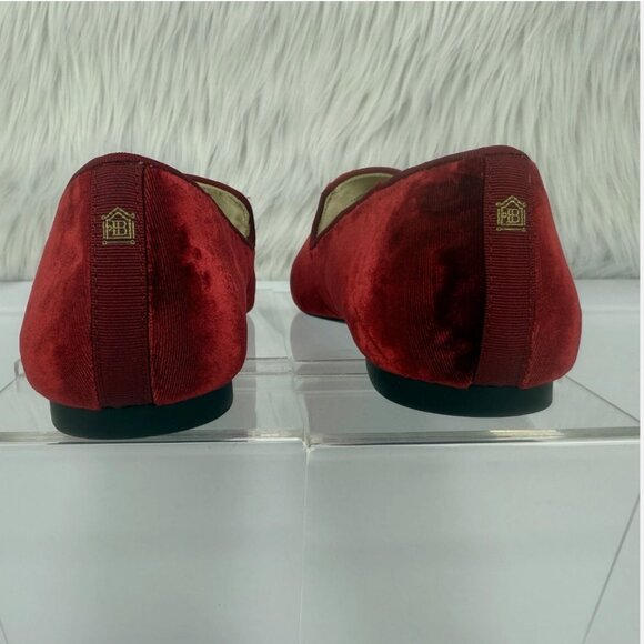 Birdies Starling Red Velvet Shearling Slipper Flats Slip On Comfort Classic Prep - Picture 6 of 16